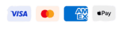 Akzeptierte Zahlungsarten: Visa, Mastercard, American Express, Apple Pay